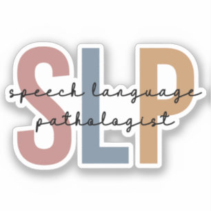 Sticker SLP - Langue Pathologiste Retro