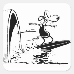 Sticker Sludge Surfing Rat