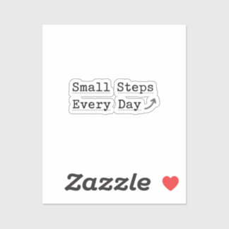 Sticker  'Small Steps Every Day'  Minimalist Planner 