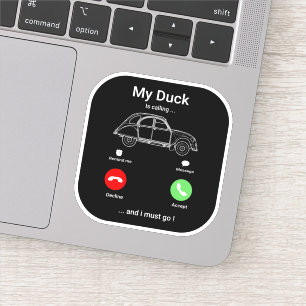 Sticker Smartphone 2CV Deux Chevaux drôle