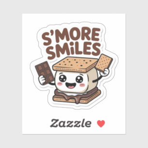 Sticker S'more Sourires Cute Kawaii Campfire Treat
