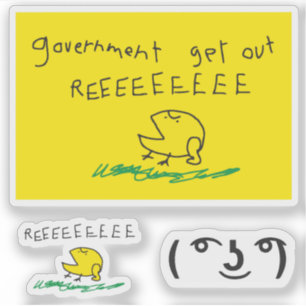 Sticker Snekright drapeau gadsden parodie mème pas pas sur