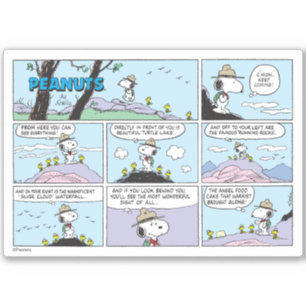 Sticker Snoopy & Friends   Aller Randonnée
