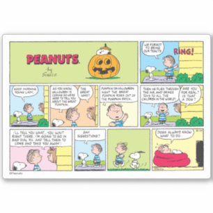 Sticker Snoopy & Linus Les grandes nouvelles Citrouilles