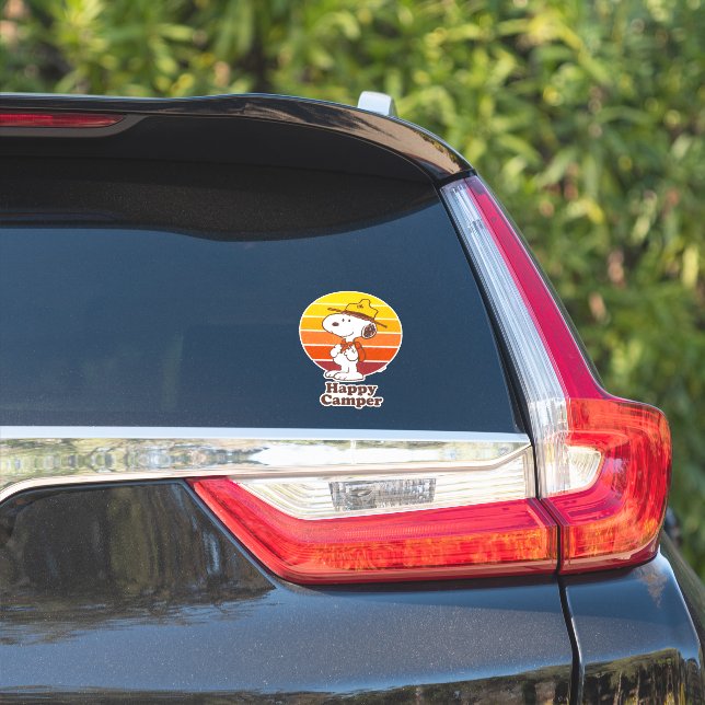 Sticker Snoopy | Scout Beagle - Happy Camper (Côté voiture)