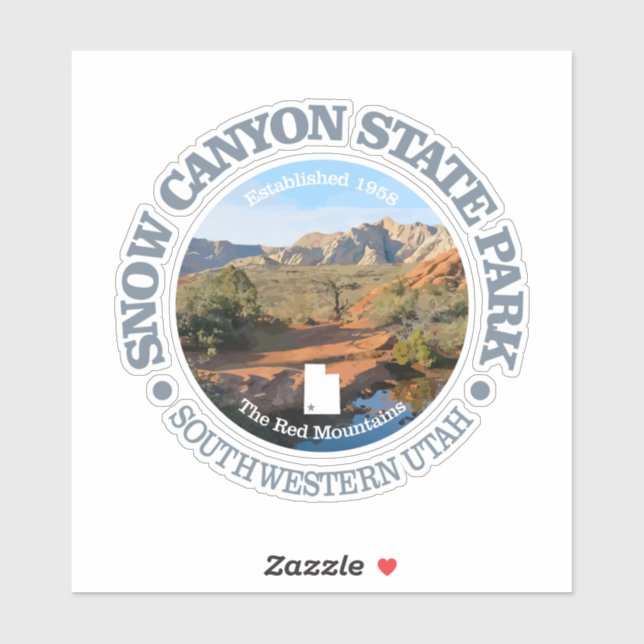Sticker Snow Canyon SP (Feuille)