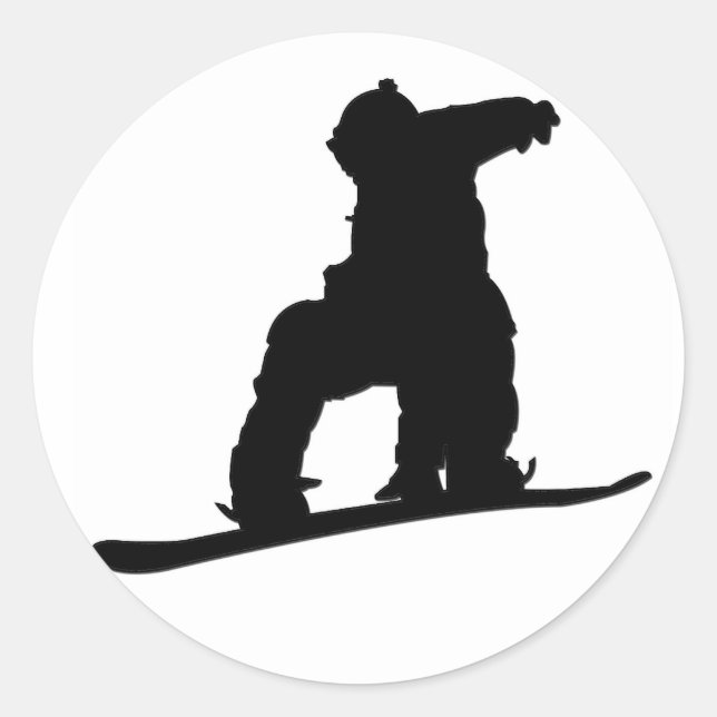 Sticker Snowboardeur (Devant)