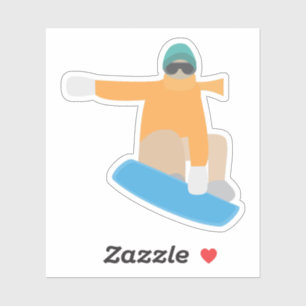 Sticker Snowboardeur