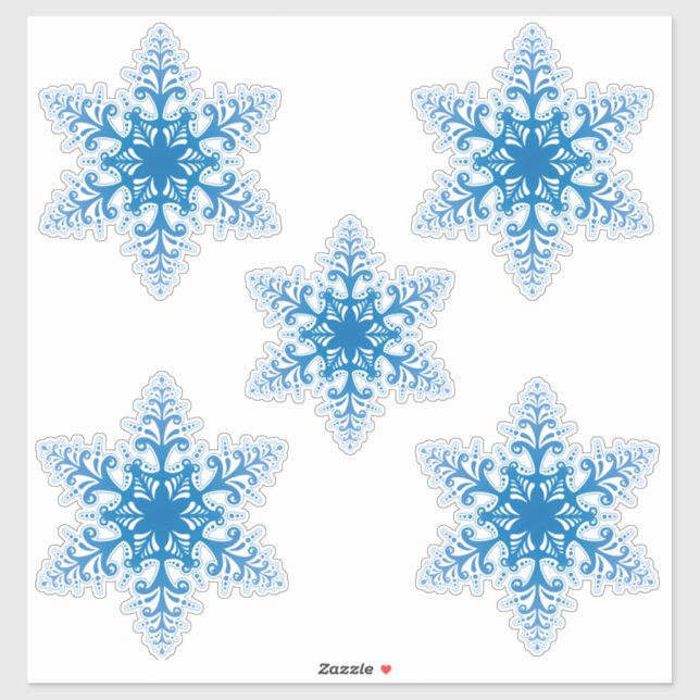 Sticker Snowflakes (Feuille)