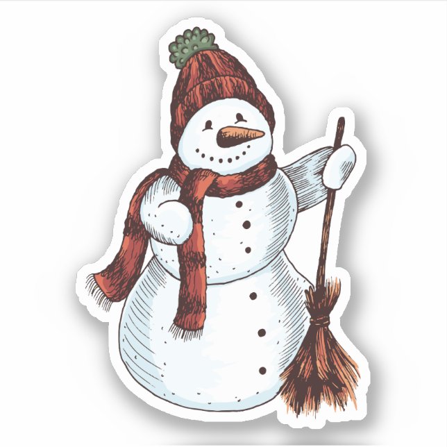 Sticker Snowman (Devant)