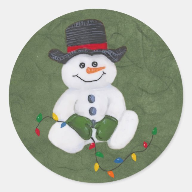 Sticker Snowman assis (Devant)