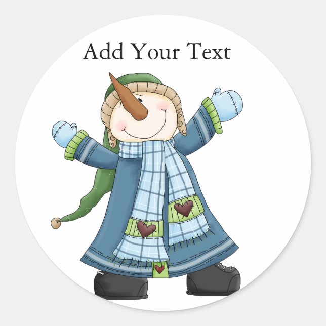 Sticker Snowman de Noël par SRF (Devant)