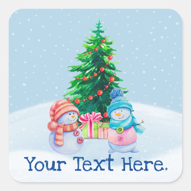 Sticker Snowmen Winter Wonderland (Devant)