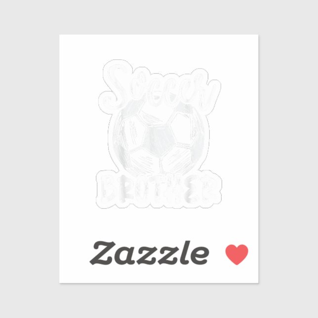 Sticker Soccer Frère Hommes Famille Matching Team Joueur S (Feuille)