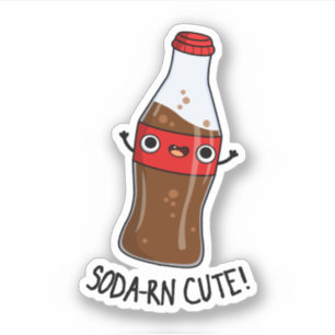 Sticker Soda-rn Cute Funny Soda Pun