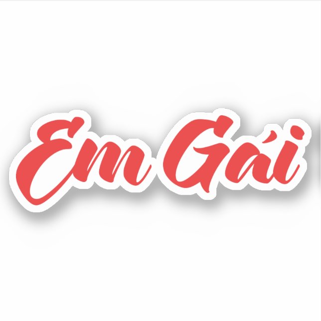 Sticker Soeur Viêt-namienne (Jeune) - Em Gái ~ Tiet Viêt (Devant)