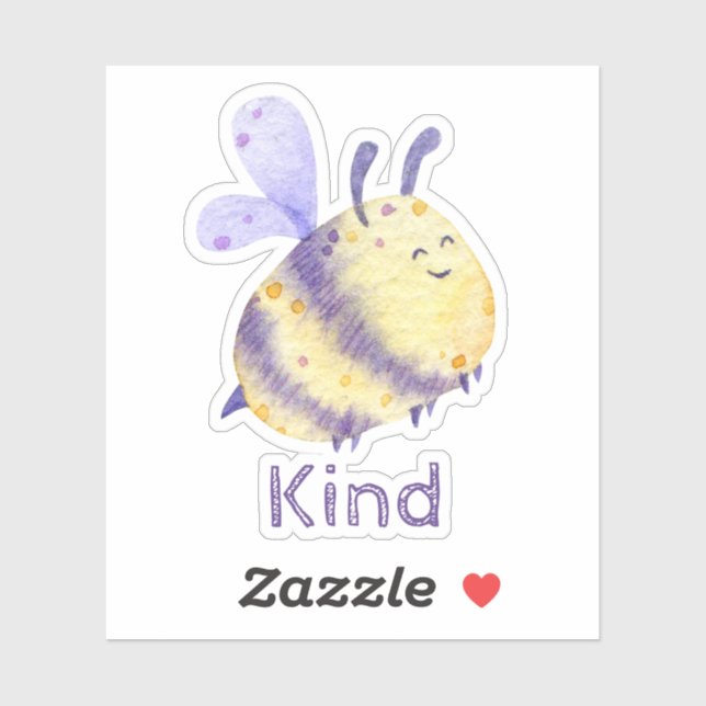 Sticker *~* Soins de jour pour enseignant Abeille mignonne (Feuille)
