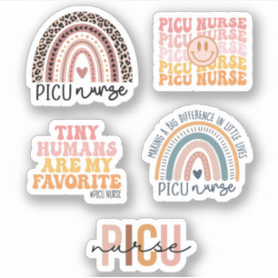 Sticker Soins intensifs pédiatriques, Pack infirmière PICU
