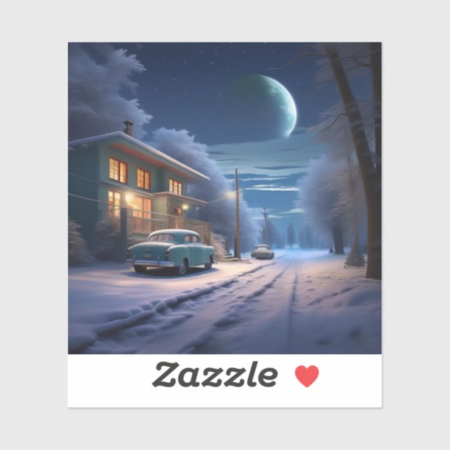 Sticker Soirée magique (Feuille)