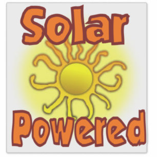 Sticker Solaire alimenté 14x14