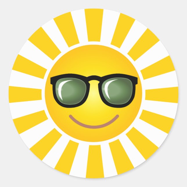 Sticker solaire souriant (Devant)