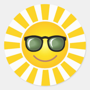 Sticker solaire souriant
