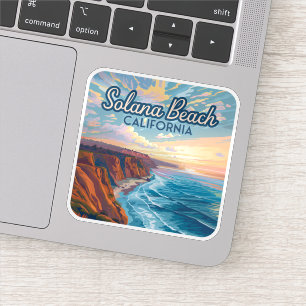 Sticker Solana Beach Californie San Diego Vintage