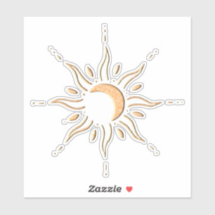 Sticker Soleil d'or