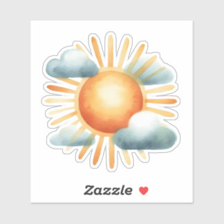 Sticker Soleil tiré
