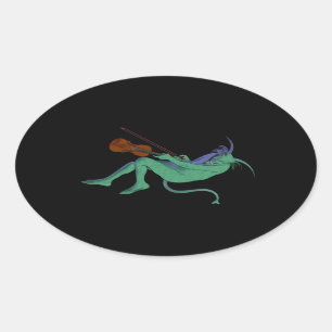 Sticker soliste diable vert (4 chiffres)