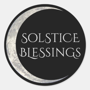 Sticker Solstice Blessings