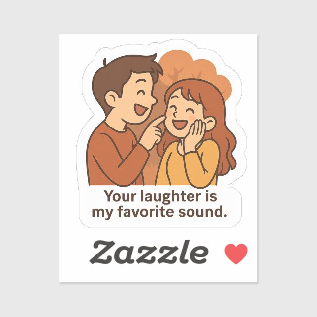 Sticker Son Favori de votre rire (Feuille)
