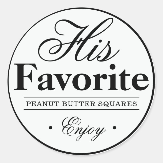 Sticker "Son Favori" Faveur Mariage (Devant)