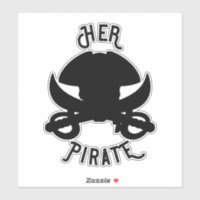 Son Pirate Vintage Crossbones Crâne et épée Noir