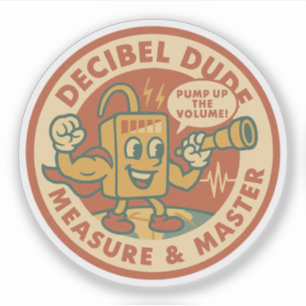 Sticker Son Vintage Pump Up The Volume