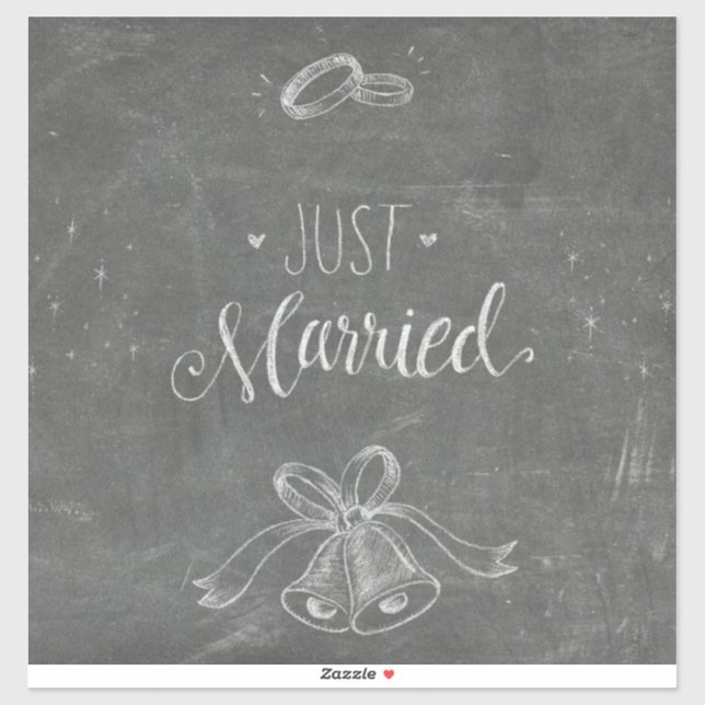 Sticker Sonneries et cloches de Mariages de tableau de bor (Feuille)