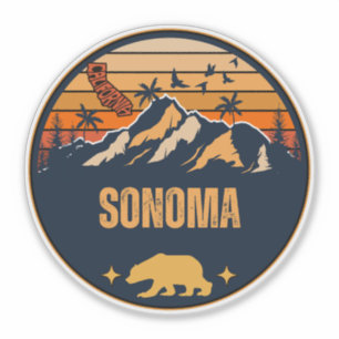 Sticker Sonoma, Californie