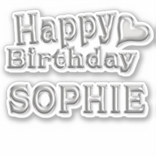 Sticker Sophie Happy Birthday
