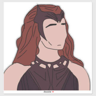Sticker sorcière écarlate wanda maximoff