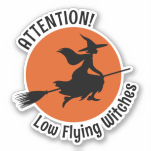 Sticker Sorcière sur chambre