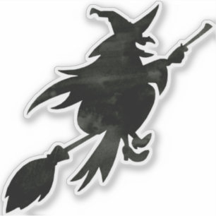 Sticker Sorcière volante