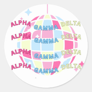 Sticker Sorority Disco Pastel AGD