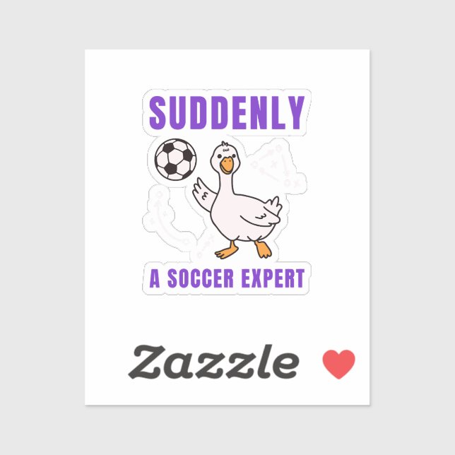 Sticker Soudain un expert de football (Feuille)