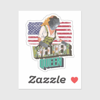 Sticker Souder cadeau de reine pour fille soudeuse