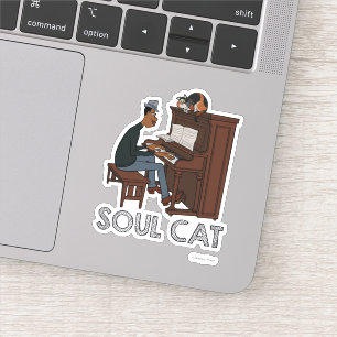 Sticker Soul  Joe et Mr Mittens au piano