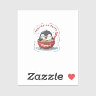 Sticker Soup-erior Taste cute penguin