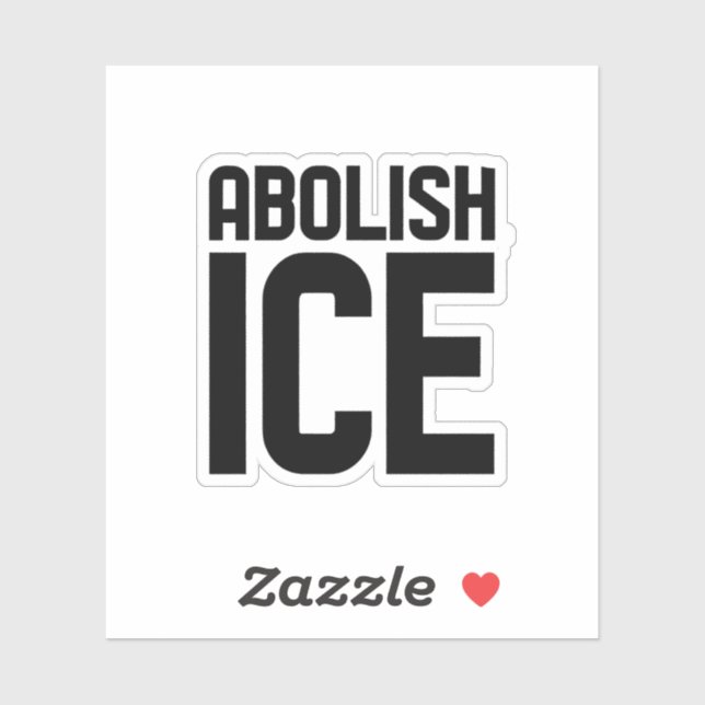 Sticker Soutenez notre immigrant Abolish Ice Protest (Feuille)