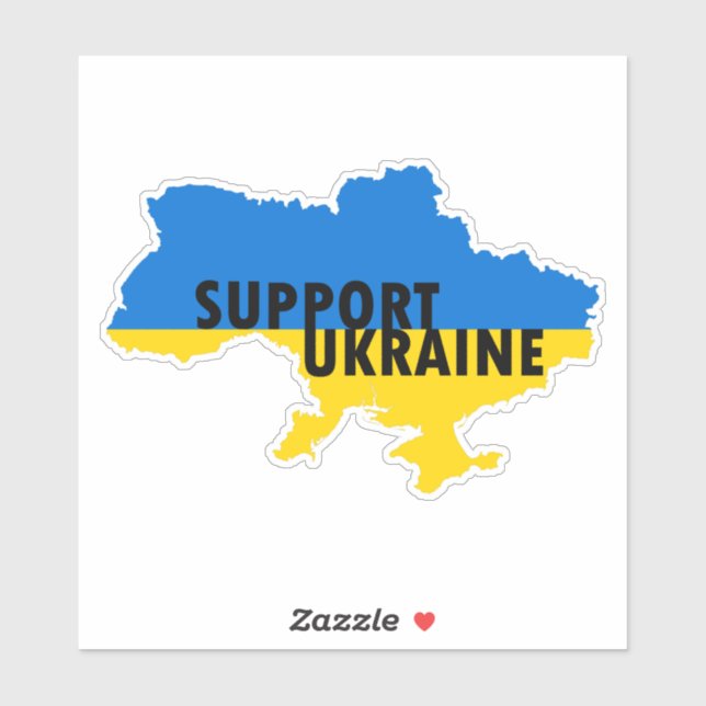 STICKER SOUTENIR L'UKRAINE (Feuille)