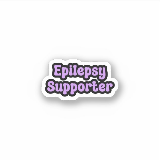 Sticker Soutien à l'épilepsie pourpre Sensibilisation à l' (Devant)