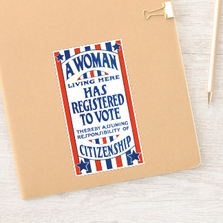 Sticker Soutien aux droits de vote des femmes vintages Réi